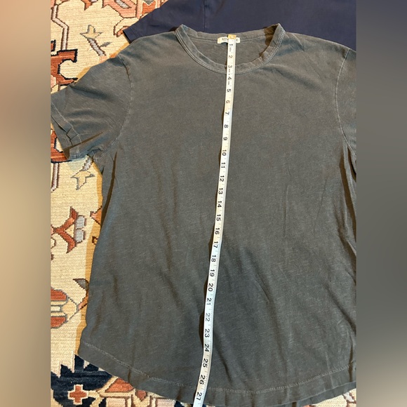 Buck Mason Men’s M Bundle Tee - Navy & Charcoal Soft Cotton USA Made - Picture 4 of 9